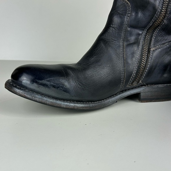 BED STU ANNETTE MOTO COMBAT DISTRESSED MID CALF LEATHER BOOTS SIZE 7 - Picture 10 of 10